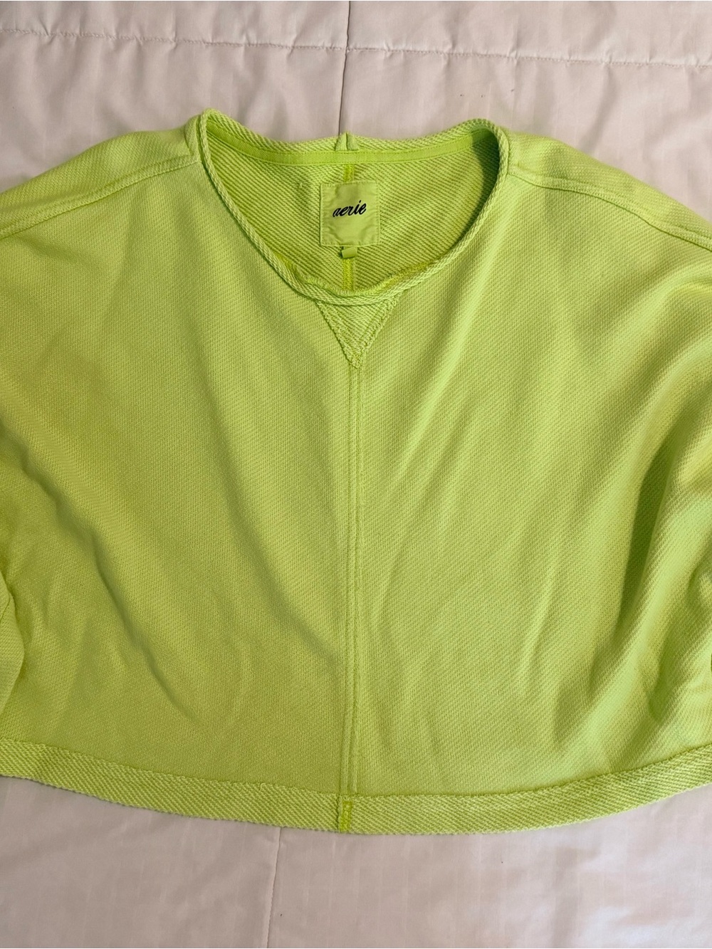 Aerie Neon Lime Pullover Sweater